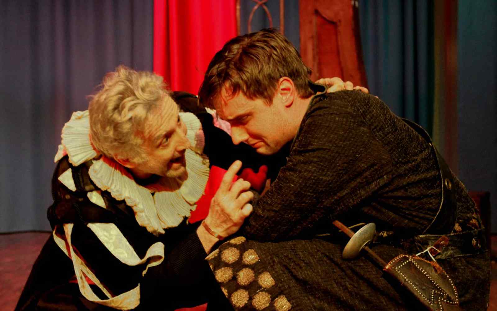 Two actors in a play for YISF