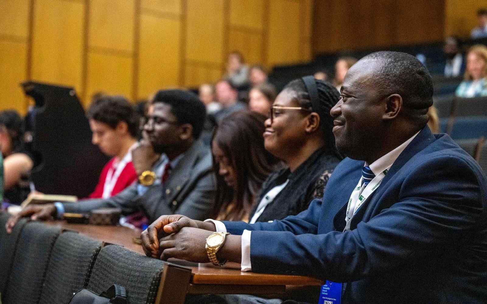 A large audience in an auditiorium