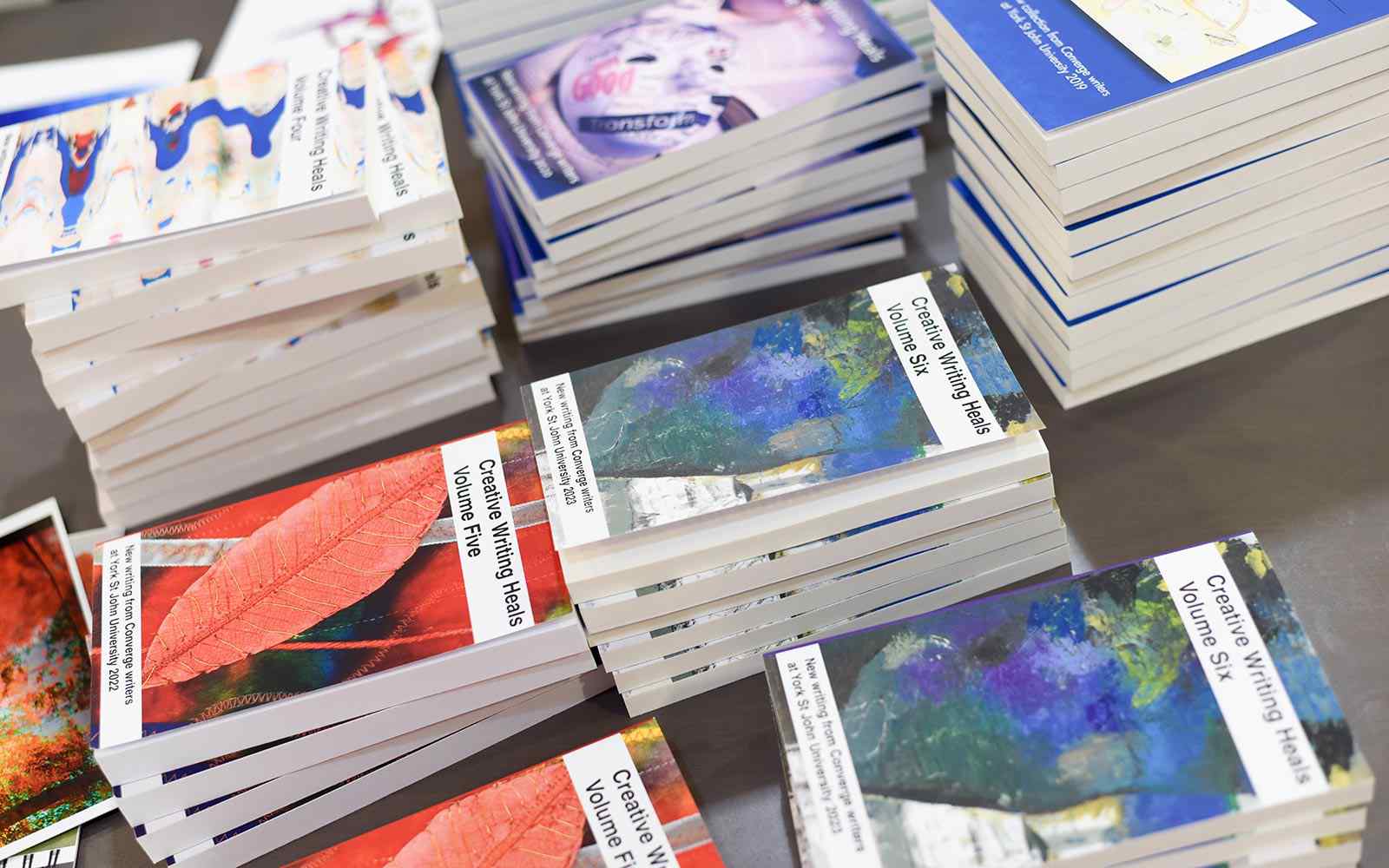 Copies of Converge anthology of creative writing