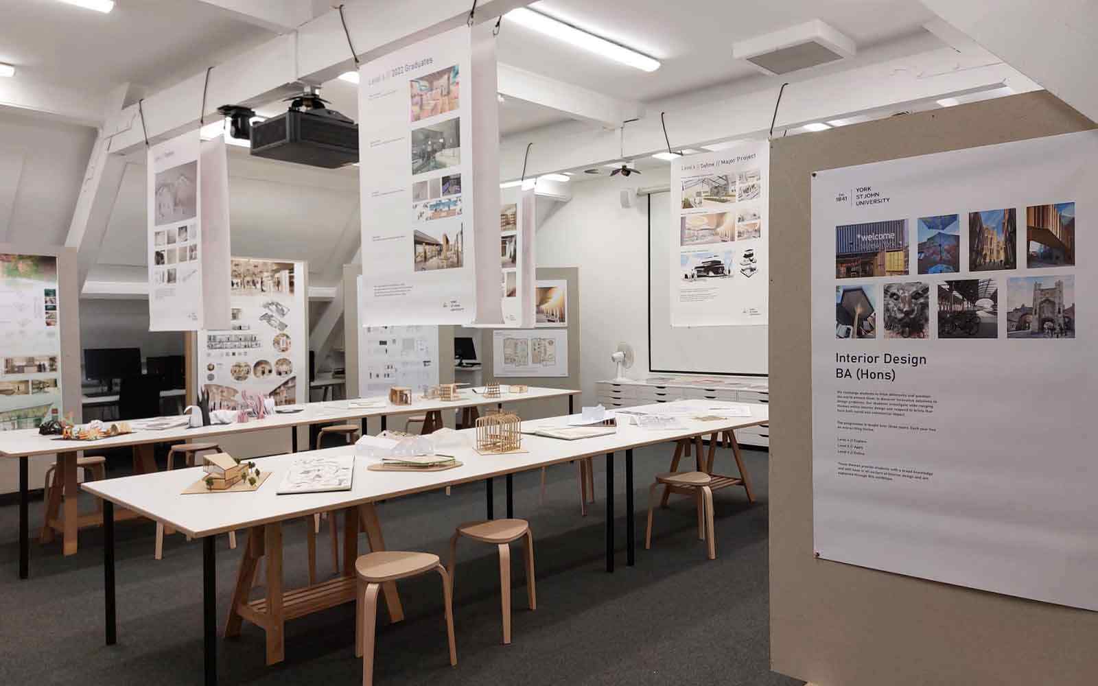 An interior design classroom.