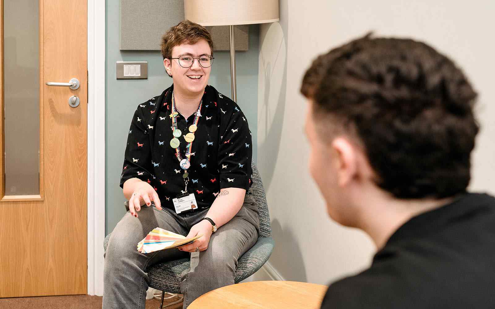 1 to 1 meeting between staff member and student to discuss support options