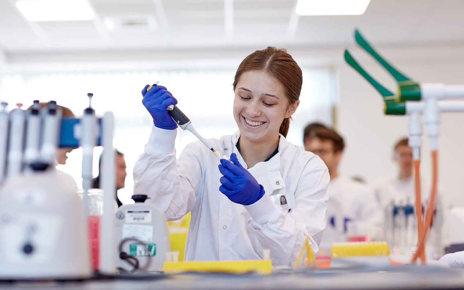 Student smiling