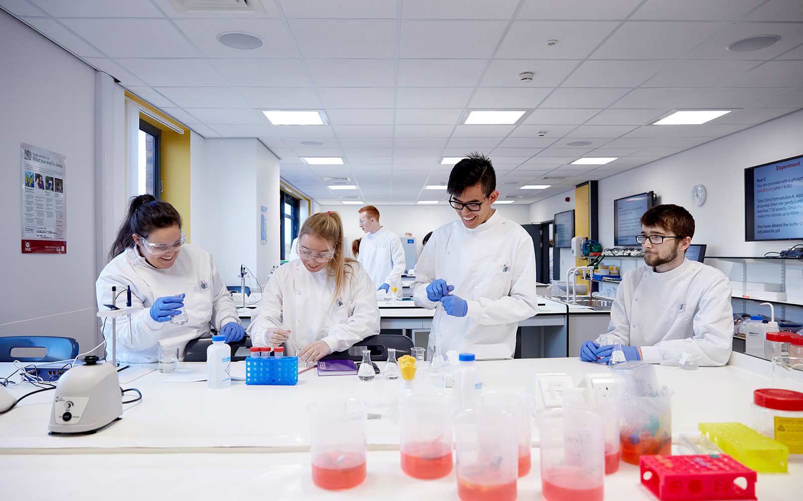 students in laboratory
