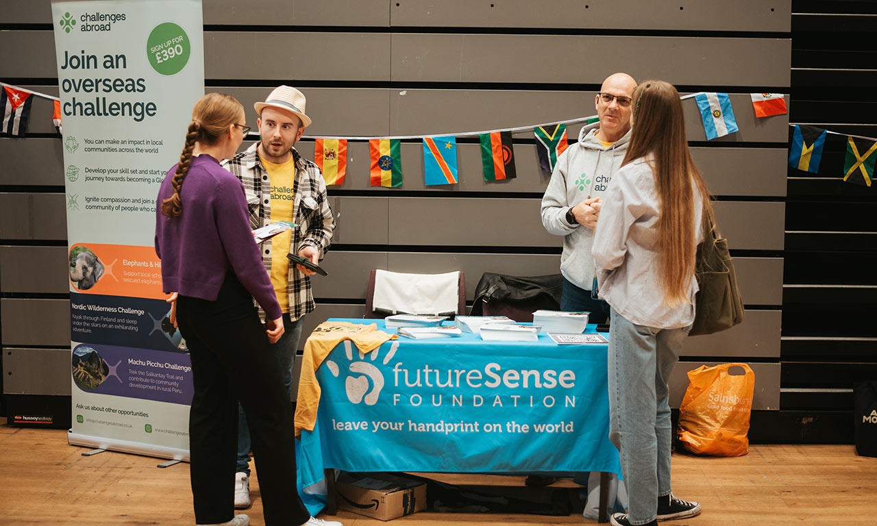Future Sense Foundation stand at Global Opportunities Fair 