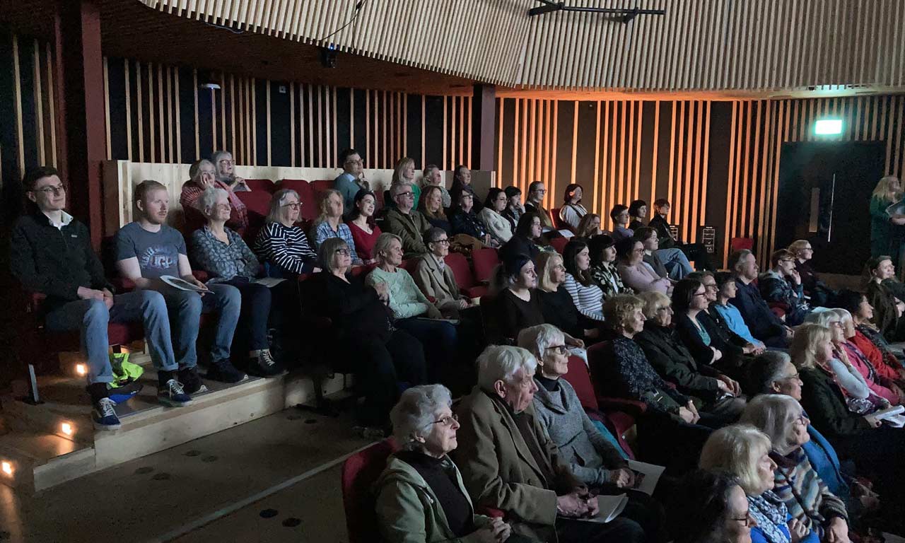 Audience at Women in York film premiere event. 