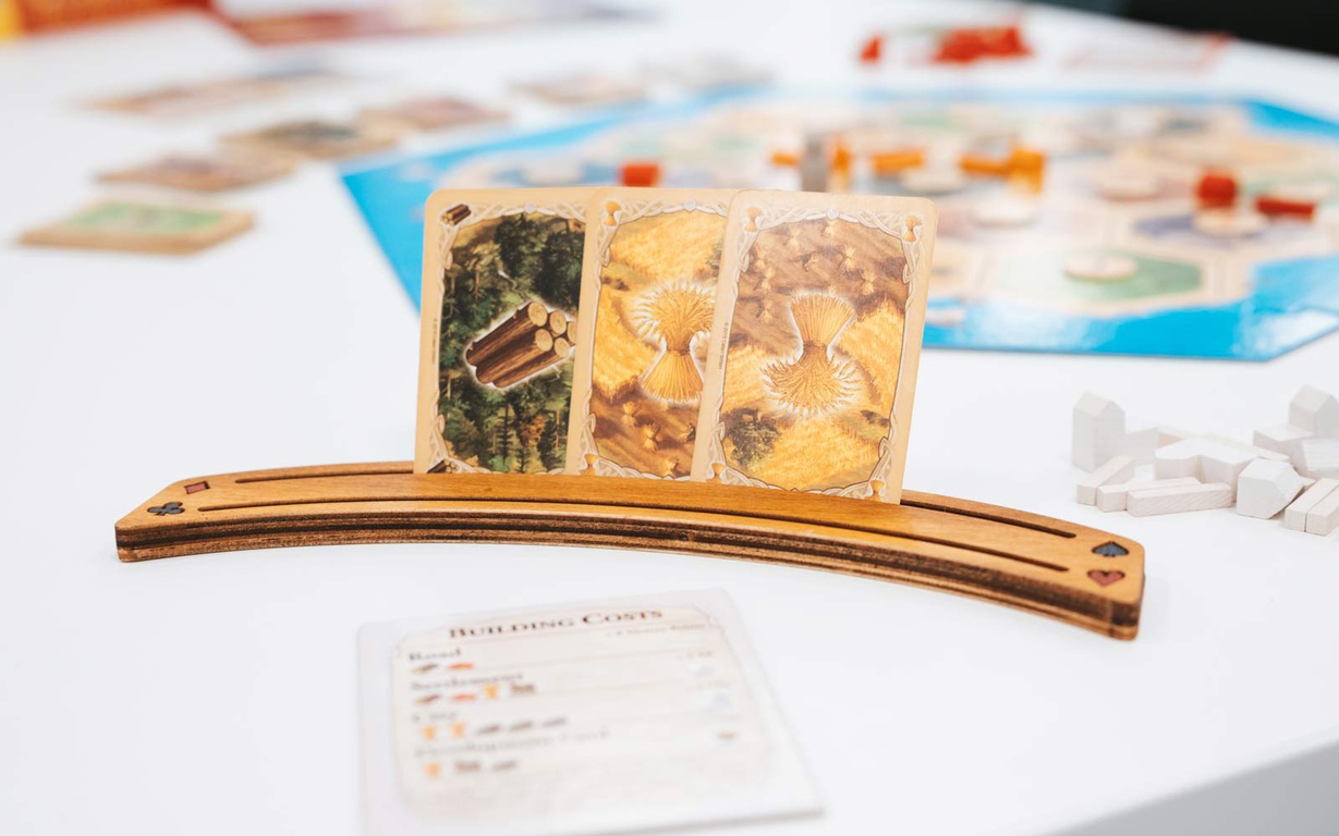 Cards from the game Catan. 