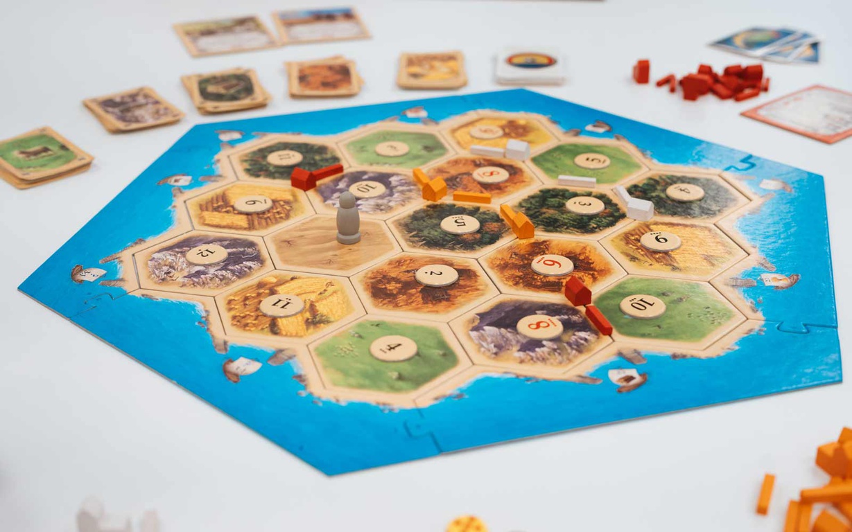 A game of Catan. 