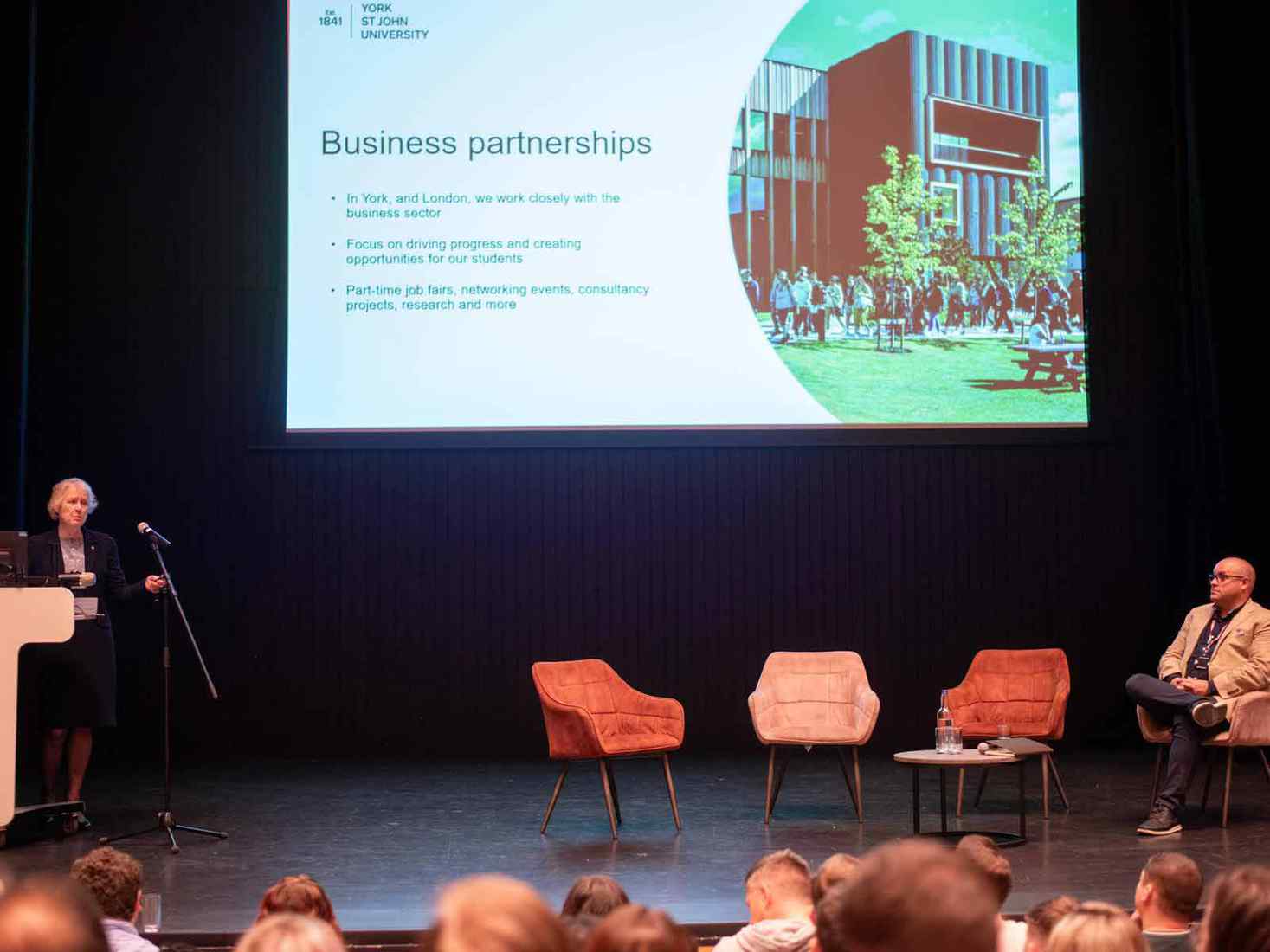 Presentation in auditorium 