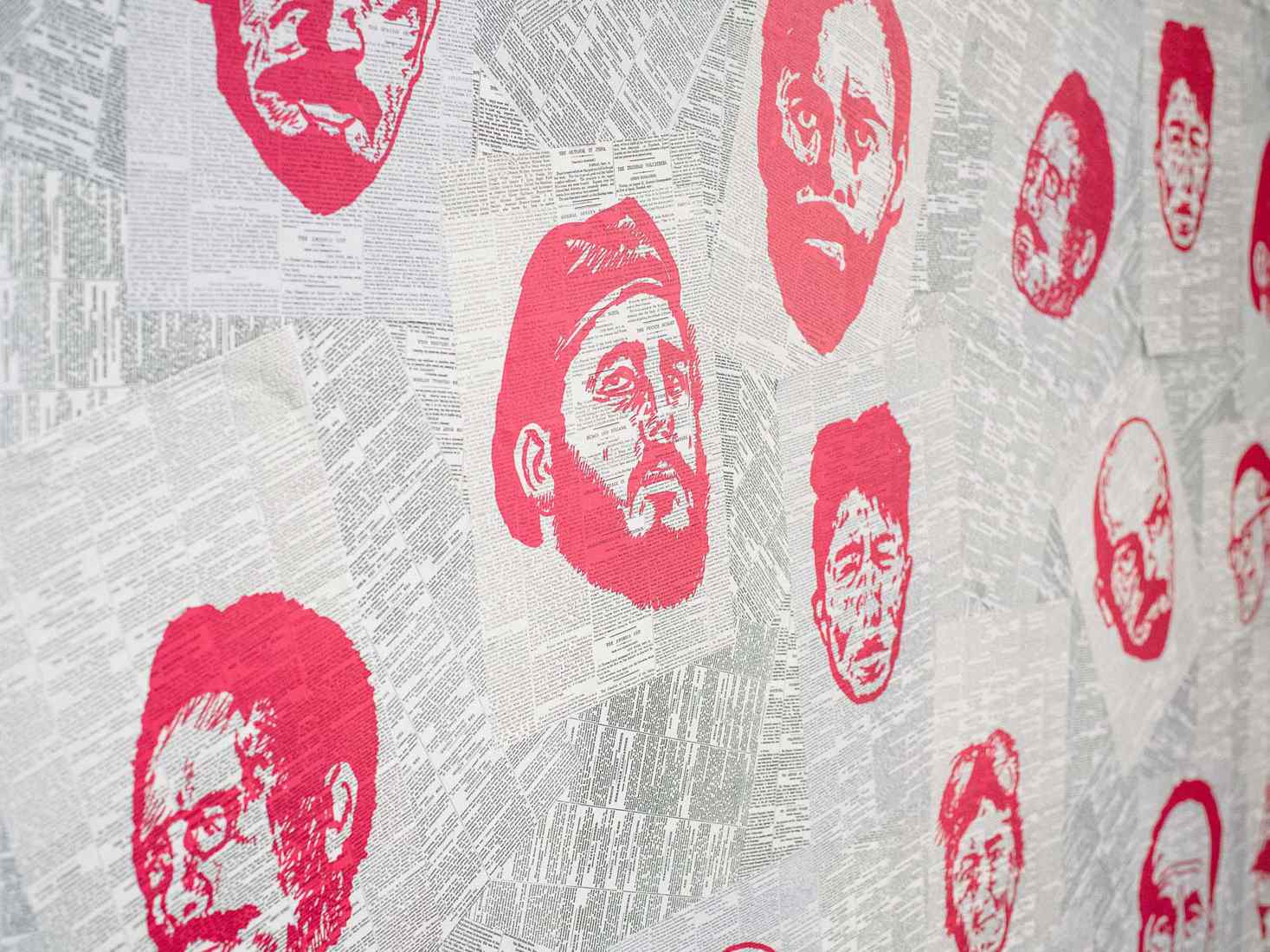 Fine art work displayed at the end of year degree show exhibition 