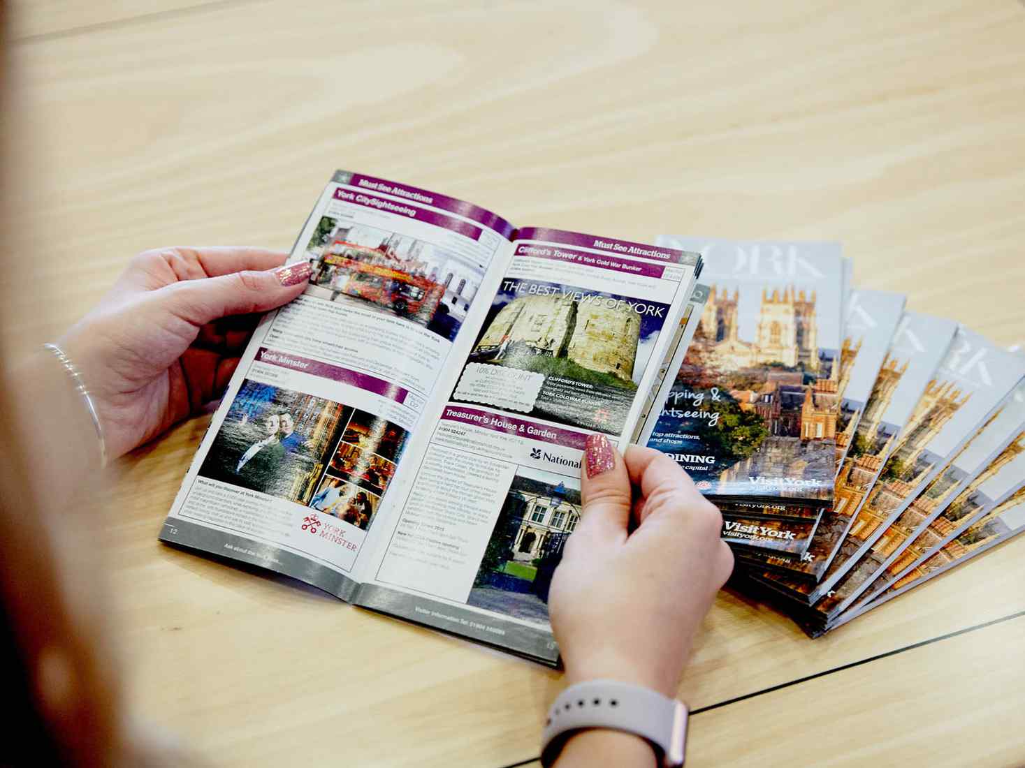 Flyers advertising events in York 
