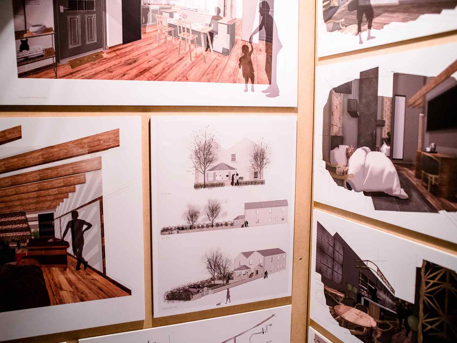 Interior design work on display 