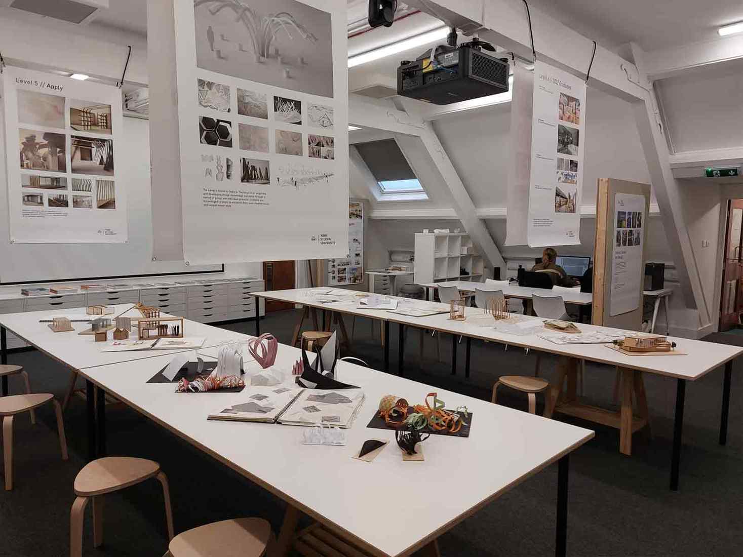 An interior design classroom 