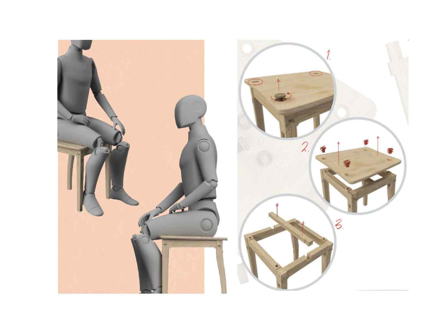 An example of furniture design by a product design student 