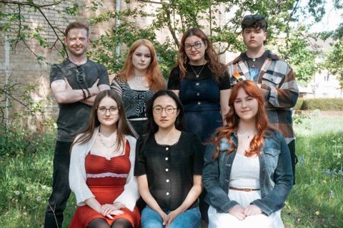 A group of English Literature and Publishing students 