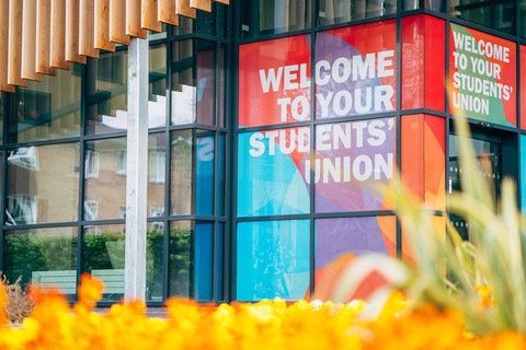 Exterior of York St John Students' Union. 