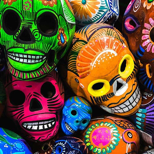 Day of the Dead skulls 