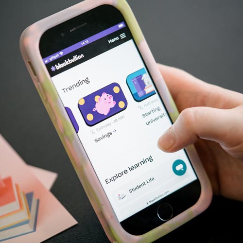 Blackbullion app on phone 